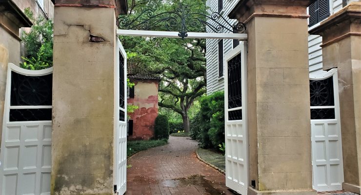 This gate on South Battery is rarely left open, leaving what's behind it as a mystery. Mystery solved.