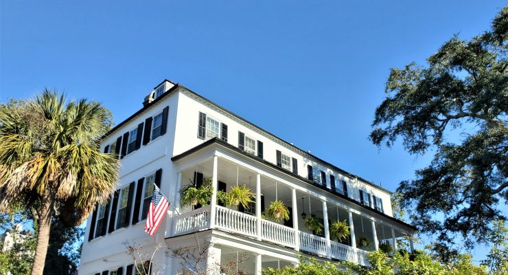 This beautiful house (c. 1806) on Meeting Street hosted the Marquis de Layfette in 1824. After fighting in both the American and French Revolutions. he had become known as the Hero of Two Worlds.