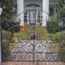 Beautiful wrought iron gates along the Battery in Charleston, SC