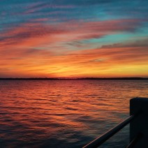 A spectacular Charleston sunset along the Ashley River