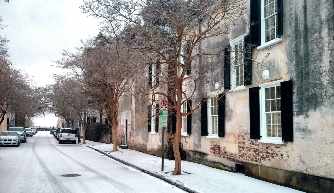 Charleston is beautiful in the rare and unusual snow.