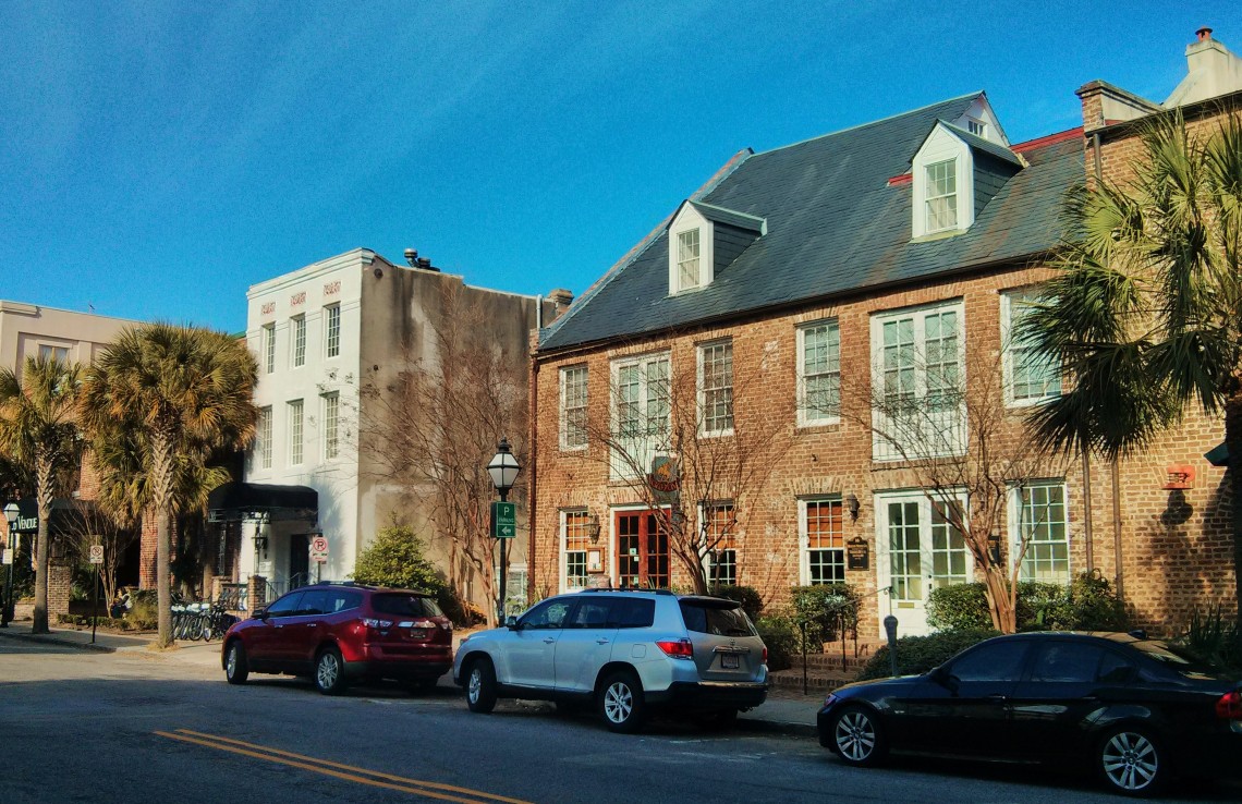 Once one of the centers for trade in antebellum in Charleston, SC, Vendue Range is now home to little shops, boutique hotels and offices.