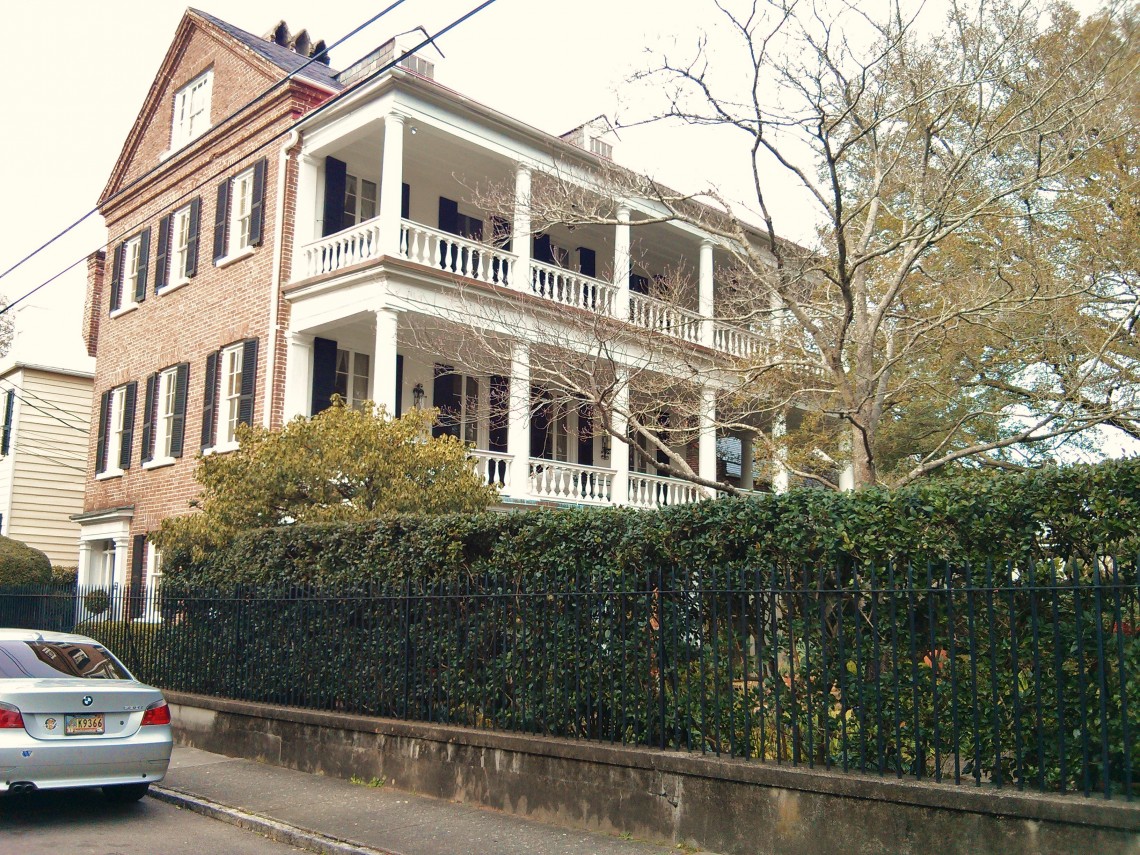A porch on a Charleston Single House is also called a "piazza." All piazzas are porches but not all porches are piazzas.