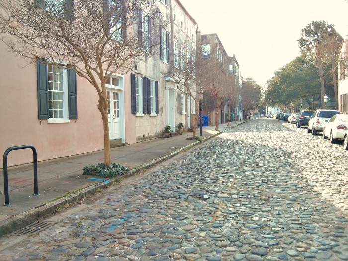 The cobblestone streets of Charleston, SC are incredibly picturesque.
