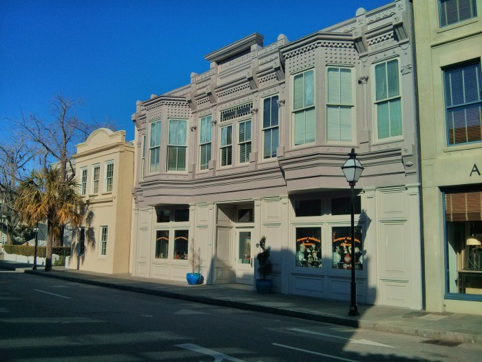 Charleston's architecture is fairly varied. Here are some interesting buildings on King Street.