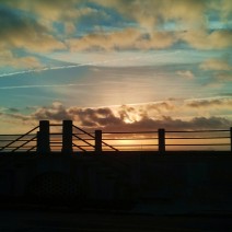 Sunrise along the High Battery in Charleston, SC