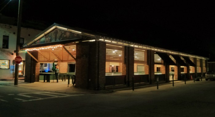 The Charleston City Market, the most visited spot in Charleston, has a quiet moment at night.