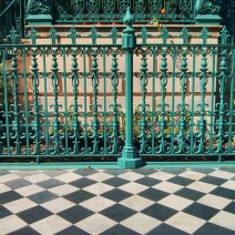 This beautiful sidewalk and ironwork is found at the John Rutledge House, home to one of the most historic figures to live in Charleston, SC.