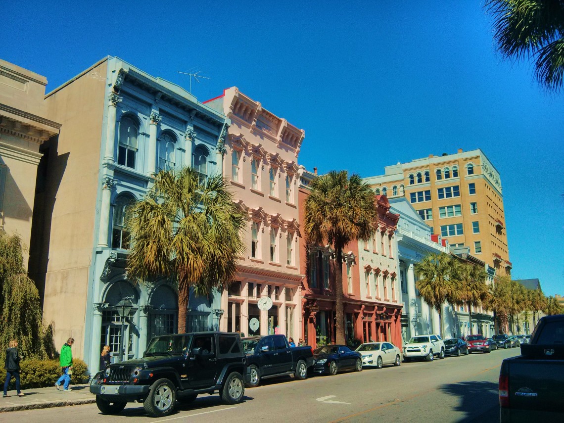 Broad Street in Charleston, SC is a vibrant center for commerce on one end and residential on the other. And it's beautiful.