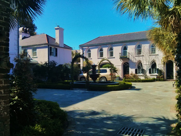 A beautiful courtyard in downtown Charleston, SC.