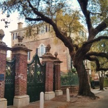 The Simmons-Edwards House in Charleston, SC is also known as the Pineapple Gates House for its impressive gates.