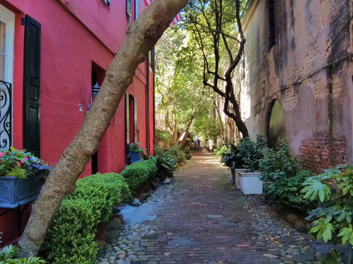 Philadelphia Alley in Charleston, SC is alson know as "Dueler's Alley" -- reflecting its popularity as a site for settling matters of honor.
