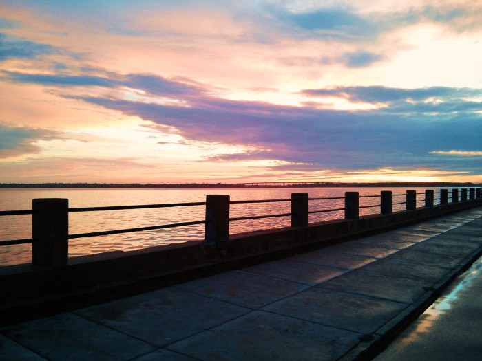 Viewing the sunset from along the Ashley River in Charleston, SC is often a memorable experience.