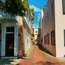 Downtown Charleston is full of alleys and cut-throughs. Unity Alley connects State and East Bay Streets.