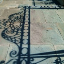 In a town of incredible ironwork, the shadows created by it are their own works of art. Charleston, SC is full of magic in many forms.