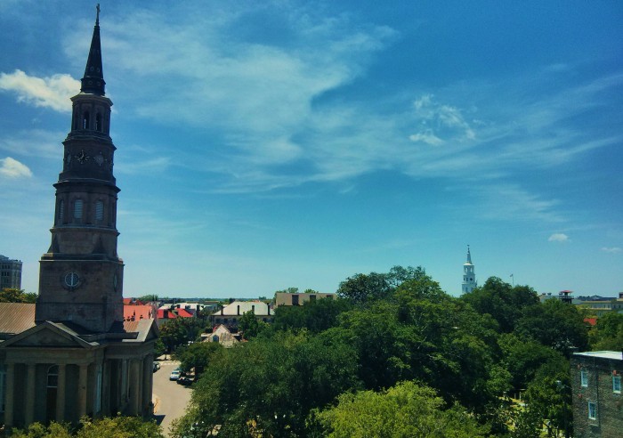 One of Charleston, SC's nicknames is "The Holy City," due to the number of steeples that form its skyline. Here are two of the oldest and prettiest.