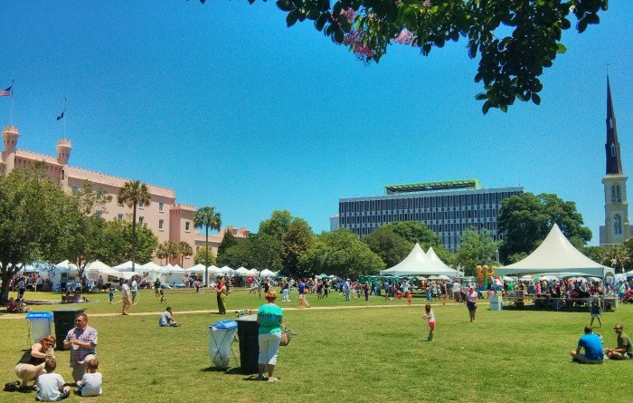Piccolo Spoleto and the Charleston Farmers Market take over Marion Square on Memorial Day Saturday. It's always a rocking good time.