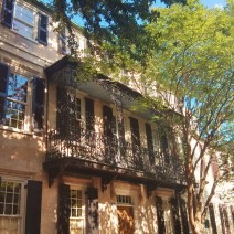 Charleston, SC is full of wonderful examples of both wrought iron and cast iron (although there is much more that is wrought). Here is a beautiful example of cast iron.