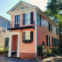 Charleston, SC is full of wonderful houses of all sizes. This little pink one is on the smaller end of the scale.