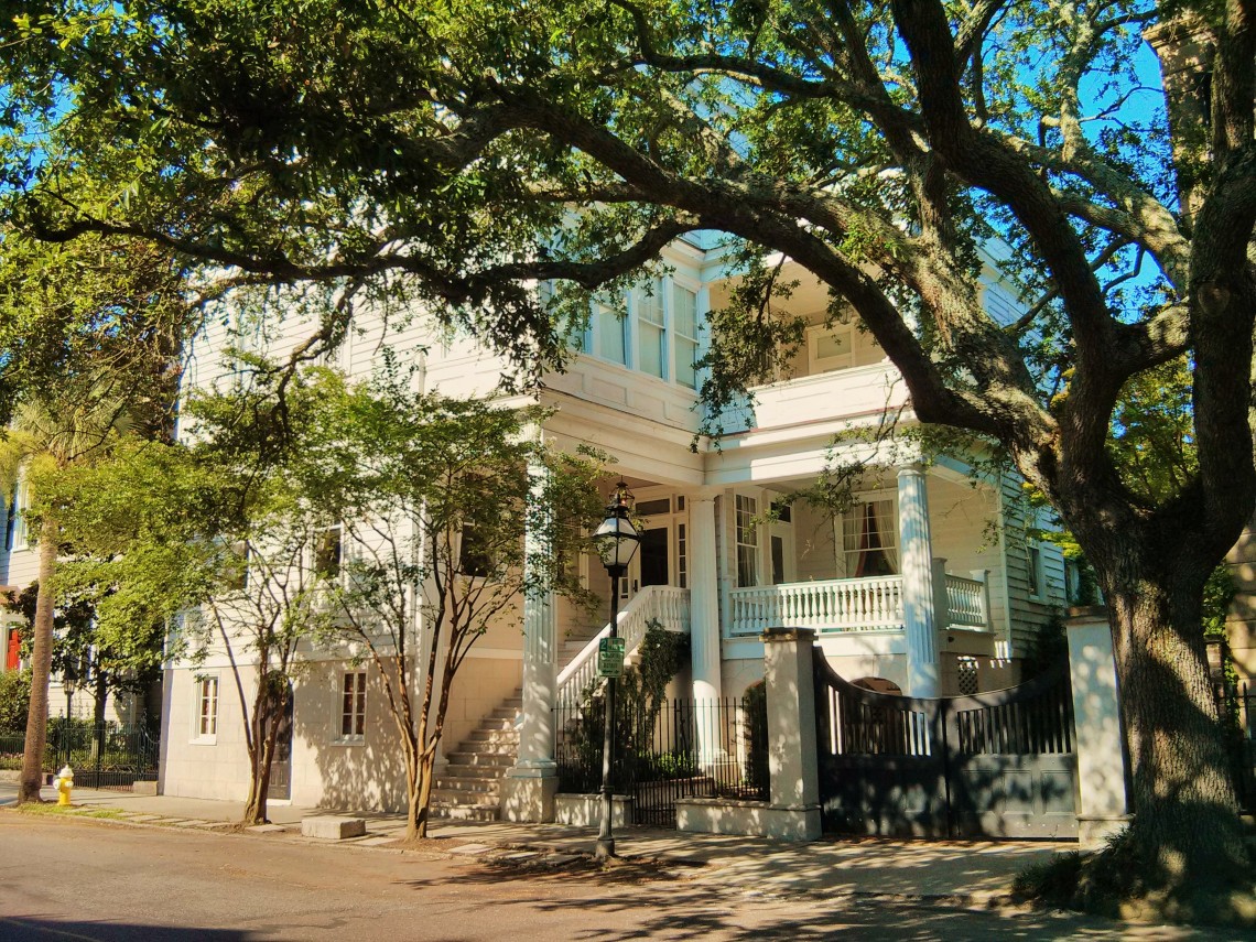 The houses of Charleston, SC are historic and beautiful. This one can be found on lower Meeting Street.