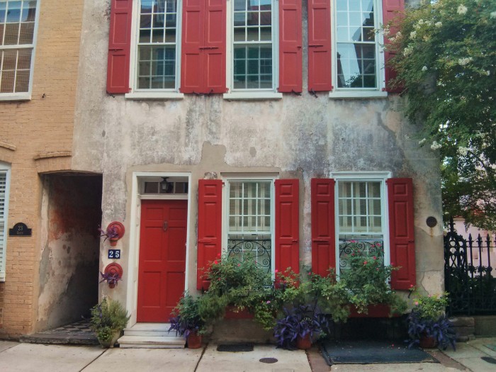 This beautiful house in Charleston, SC, found on Queen Street, is known as a "tenement."