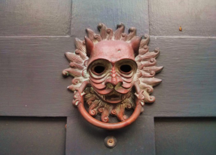The details of Charleston, SC are wonderful. This is a knocker on a pre-colonial house on Church Street.