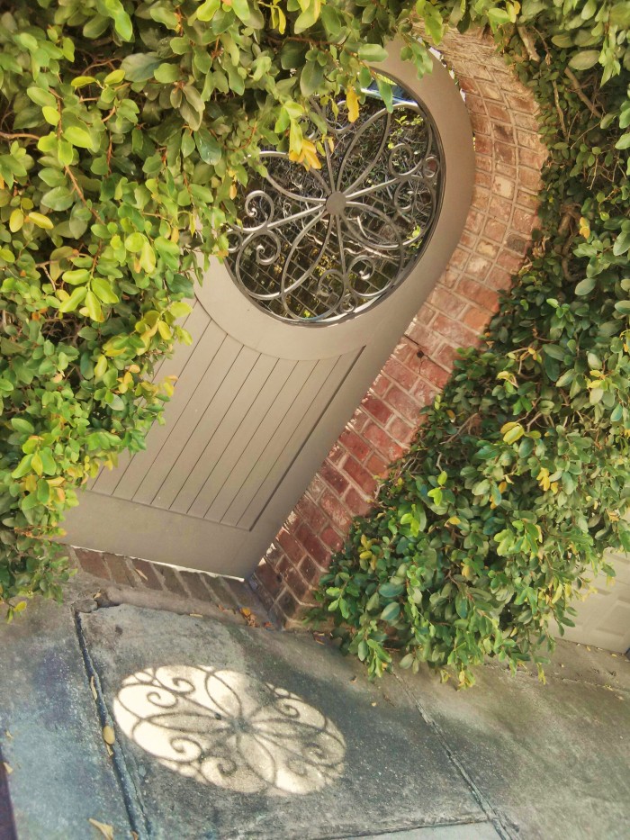 The wonderful ironwork found all over Charleston, SC are works of art, as are their shadows.