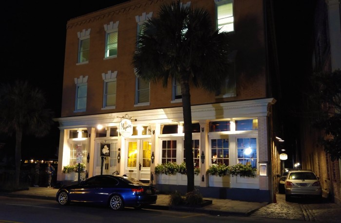 Magnolia's, one of the old guard of Charleston, SC, restaurants looks pretty sexy at night. Oprah called it one of her favorite restaurants.