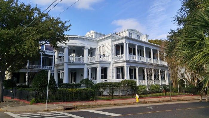 The Belvedere is a grand house on Rutledge Avenue in Charleston, SC that has been converted into a B&B. Beautiful.