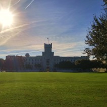 The Military College of South Carolina in the late afternoon sun.