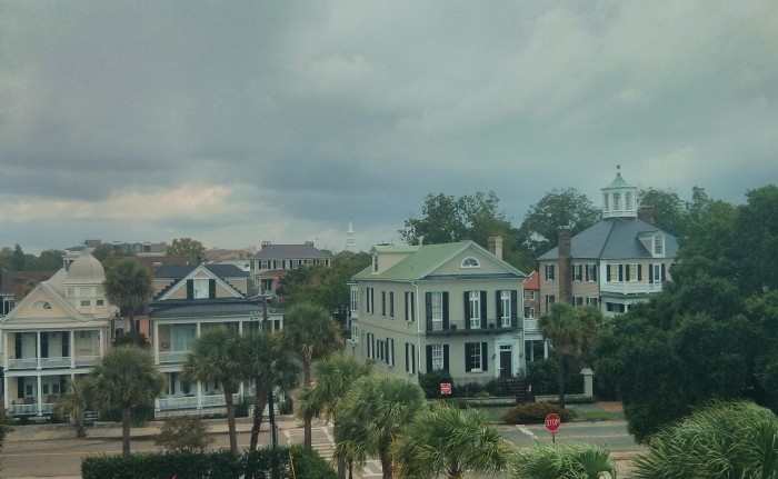 The Charleston, SC skyline on a stormy day. Still beautiful.