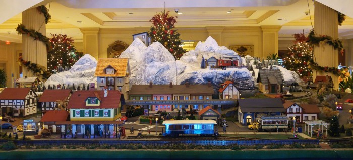 The train set at Charleston Place is a wonderful Charleston, SC holiday tradition. It's well worth the visit.
