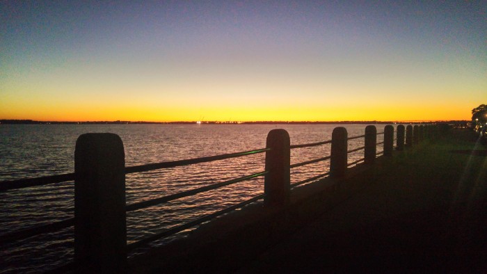 A beautiful sunset along the Battery in Charleston, SC.