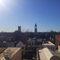 The Charleston, SC skyline is a low one, punctuated by church steeples -- which is the source of its nickname as "The Holy City."
