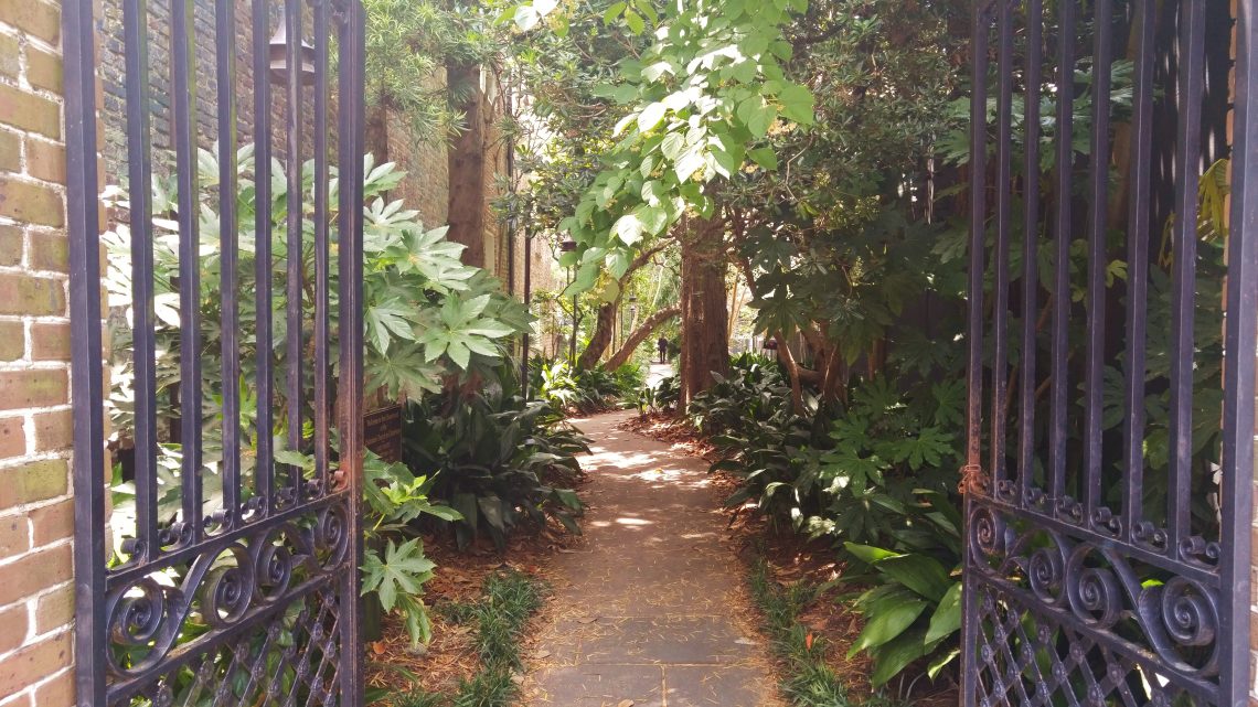 The path from King Street to the Unitarian Church graveyard is one of the coolest "cut-throughs" in Charleston. When you pass through these gates, it almost instantly takes you to another, peaceful world.