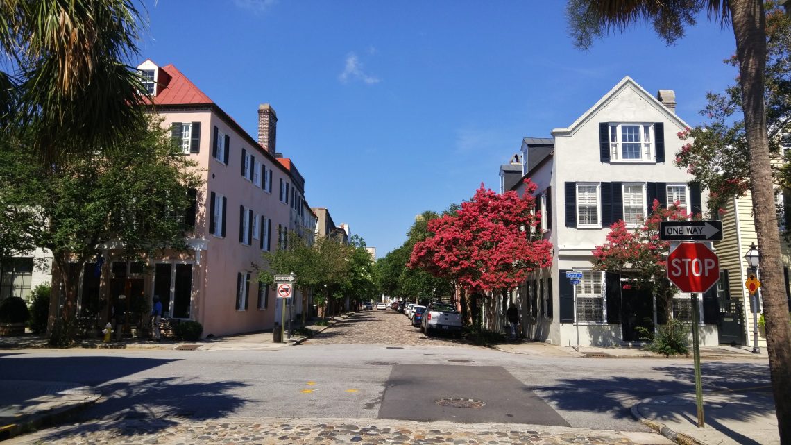 Chalmers Street is one of the eight cobblestone streets in Charleston. The combination of gorgeous old buildings, crepe myrtle trees and the cobblestones make it one of the most photographed in the city.