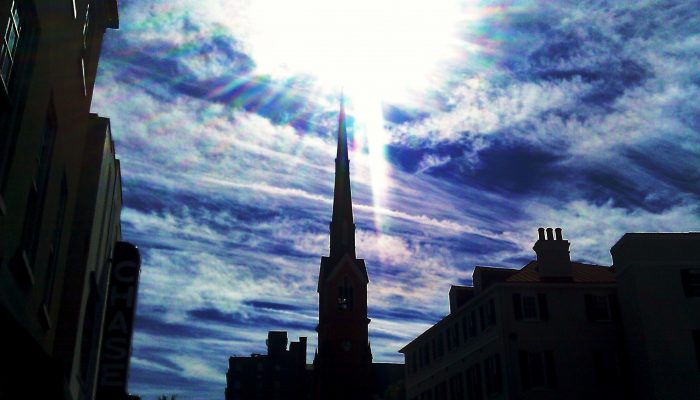 Since Charleston is going to totally dark this afternoon with the totality of the solar eclipse, here's a reminder of what the sun looks like in Charleston.