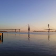 The Ravenel Bridge, aka the Cooper River Bridge, aka THE Bridge in Charleston at sunrise.
