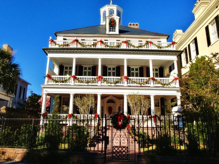 Charleston dresses up nicely during the holidays.