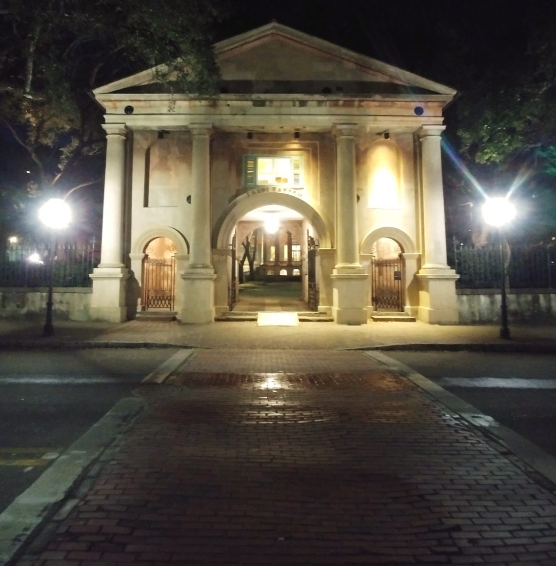 The Porter's Lodge at the College of Charleston is one of the most visible buildings on campus. It's a prime access point to the Cistern and bears an inscription in Greek that provides some pretty good advice, and not just for students -- "Know Thyself." 
