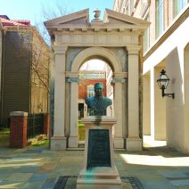 Gedney Howe, II, a prominent Charlestonian and lawyer, was posthumously honored for his contributions to the community with this bust when the Charleston Judicial Center was built.