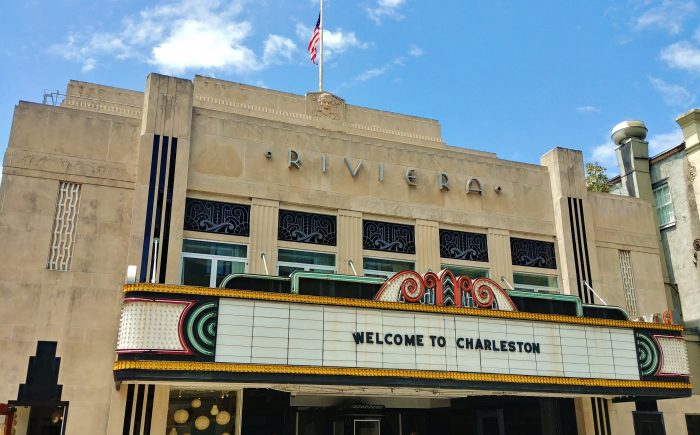 Charlestonians are so polite -- even the buildings. The Riviera Theater was Charleston's first motion picture theater. Open to the public on January 28, 1939, the premier featured Secrets of a Nurse. Have you seen it?