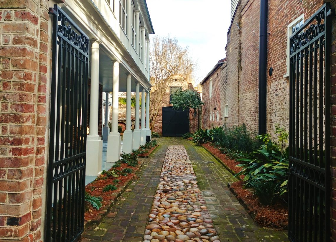 There is so much to see in downtown Charleston that even a peek down a driveway reveals the beauty of the City. This wonderful little driveway and house can be found on Church Street, between Broad and Tradd Streets.