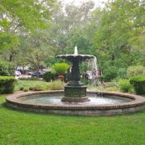 Charleston has quite a few "pocket parks" scattered about the city, which provide neat little spaces of beauty and spots to sit and rest. This beautiful fountain can be found in the Chapel Street Fountain Park at the intersection of Chapel and Elizabeth Streets.