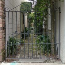 As with this unusual gate on State Street, you can sometimes learn a lot about who or what is on its other side.  Charleston gates are very cool!