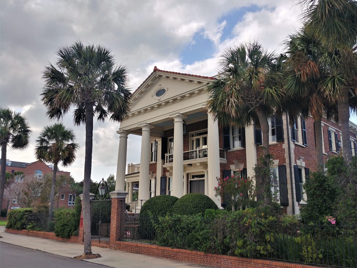 After the landfill project that created the Low Battery and Murray Boulevard, this was the very first house built on the new Charleston land -- aptly for the originator of the project.