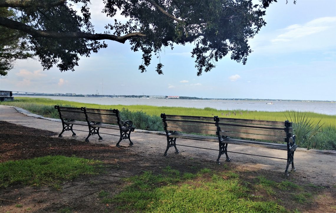 Joe Riley Waterfront Park provides some of the best water views in Charleston. Or just sit on these benches and relax.