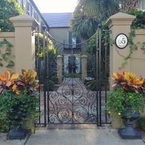 This gorgeous gate and entryway on King Street are so inviting. While South of Broad is full of such beautiful sights, it's hard to believe that not so long ago that just two doors up from this spot was a gas station!