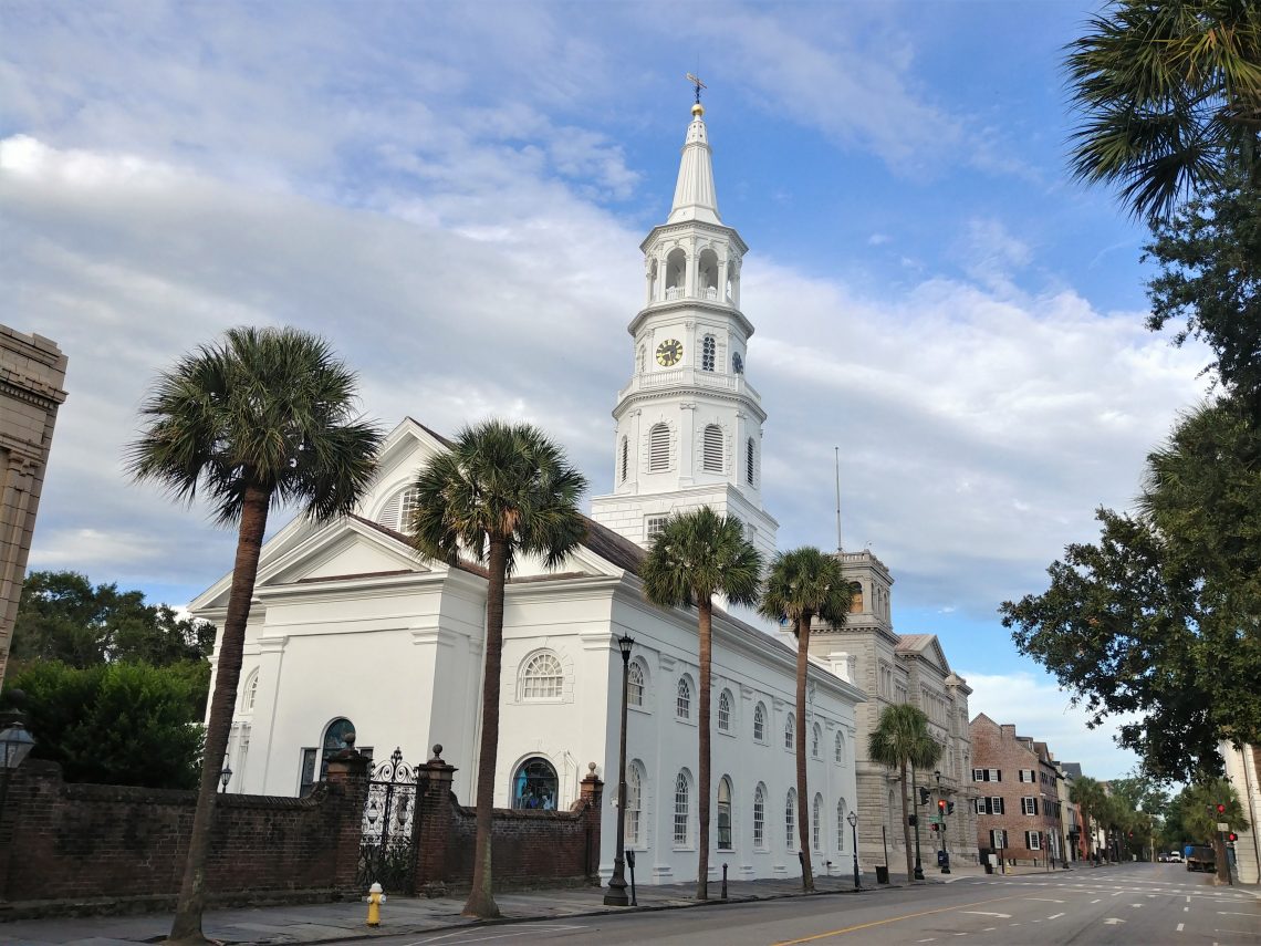 Even when buttoned up in preparation of a hurricane potentially coming to Charleston, St. Michael's Church is majestically beautiful. The oldest religious building in the city, construction of this church building was completed in 1761. It's certainly seen, and weathered, quite a few storms and hurricanes.