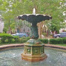 Scattered around Charleston are some beautiful water features. The wonderful pocket park on Chapel Street is the home to this great fountain.
